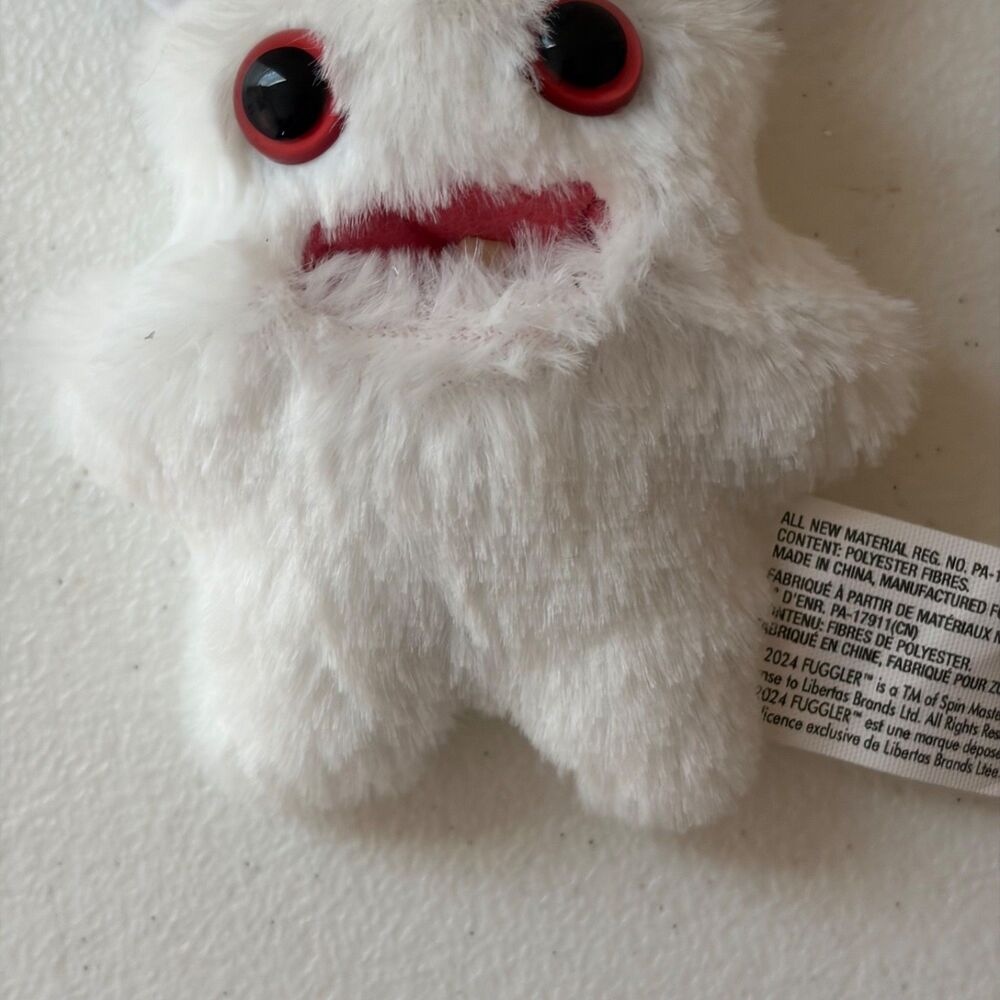 Fuggler Rabid Rabbit Plush Stuffed Toy Mini 5" White Mini Fuggs - Picture 3 of 7